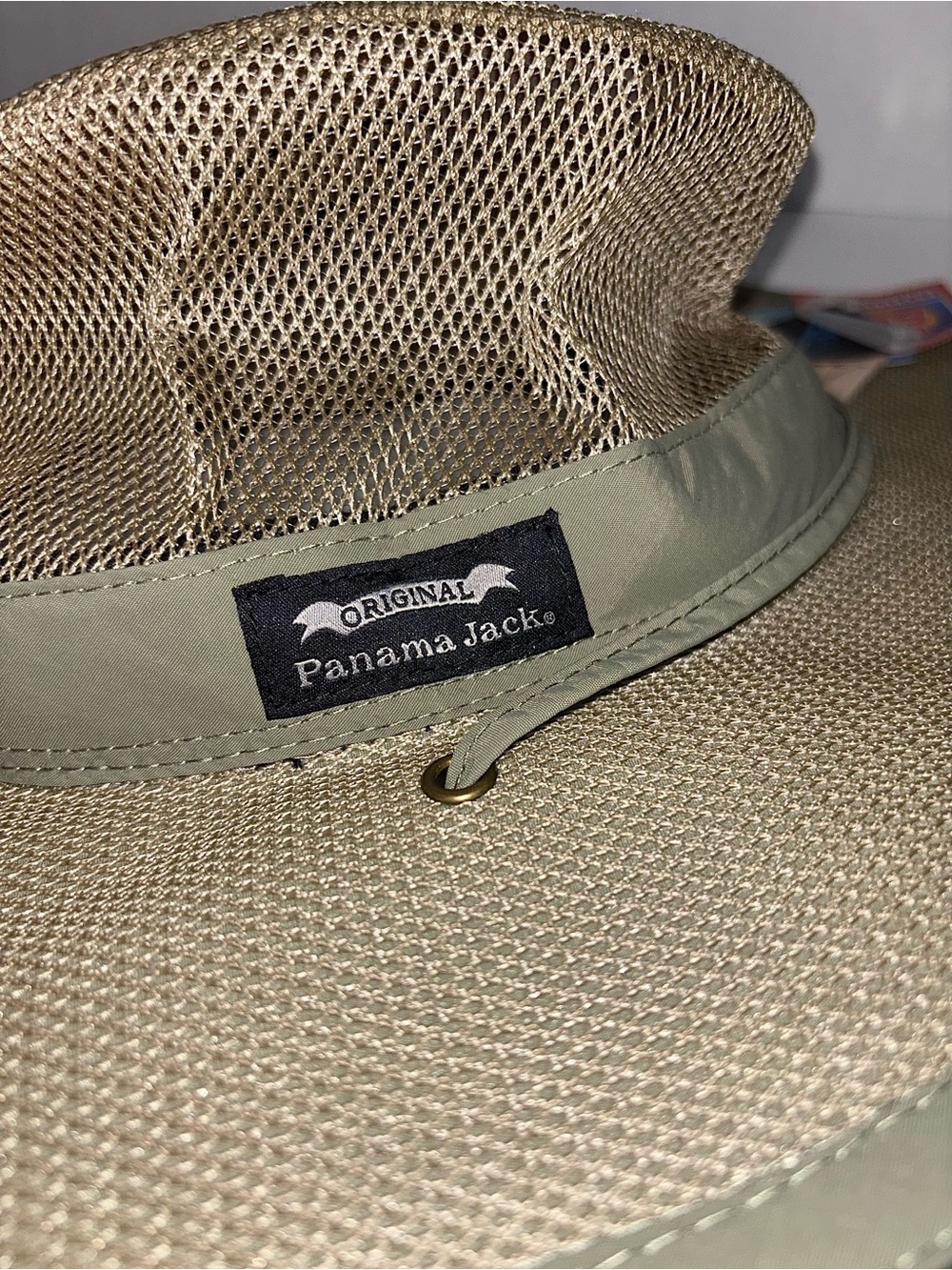 NWT Panama Jack Men's Khaki Mesh Safari Hat